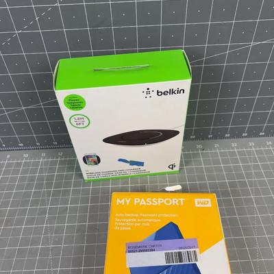 Wireless Charging Pad and Portable Storage Drive 