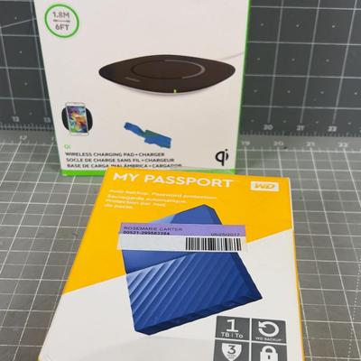 Wireless Charging Pad and Portable Storage Drive 