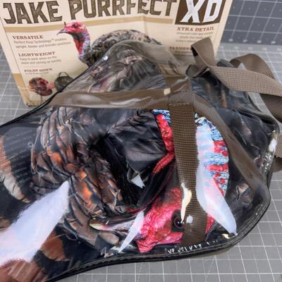 3 D Folding Turkey Decoy with Carry Bag, NEW 