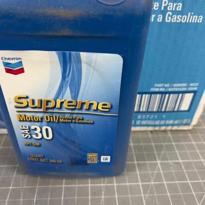 10 Quarts of Chevron 30 W. Oil 