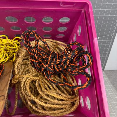 Crate with Rope in it