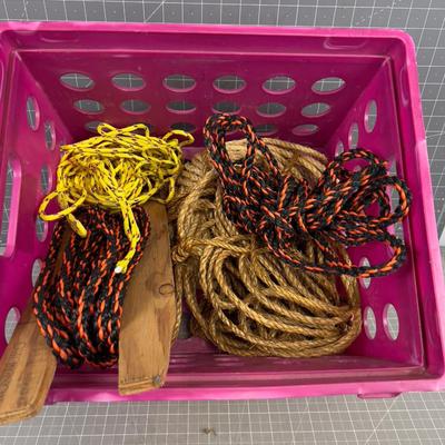 Crate with Rope in it