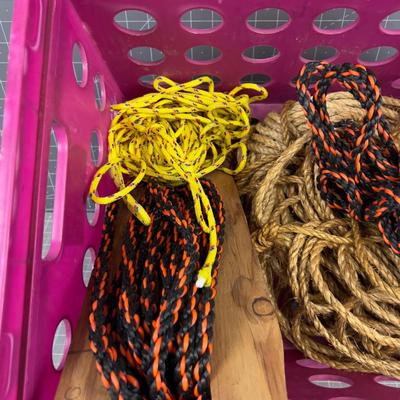 Crate with Rope in it