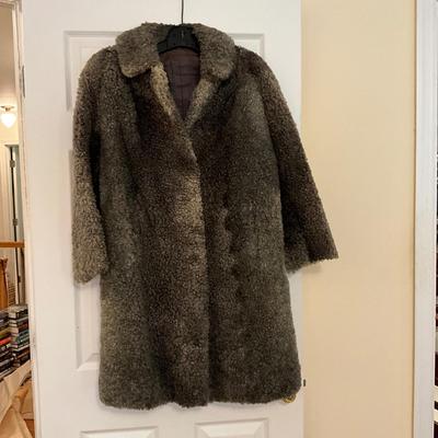 661 Ladies Curly Lamb Stockholm 3/4 Length Fur Coat