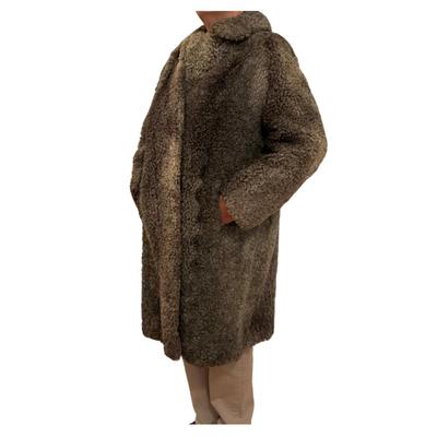 661 Ladies Curly Lamb Stockholm 3/4 Length Fur Coat