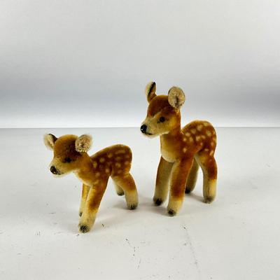 676 Pair of Vintage Steiff Fawn Mohair Animals