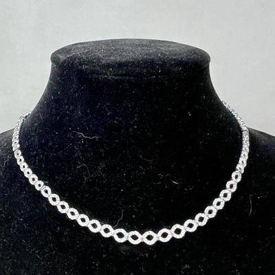 Sparkly Silver-tone Necklace