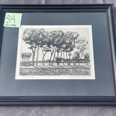 S4-“Early Spring” Engraving by Dean Bowman