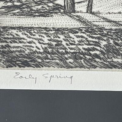 S4-“Early Spring” Engraving by Dean Bowman