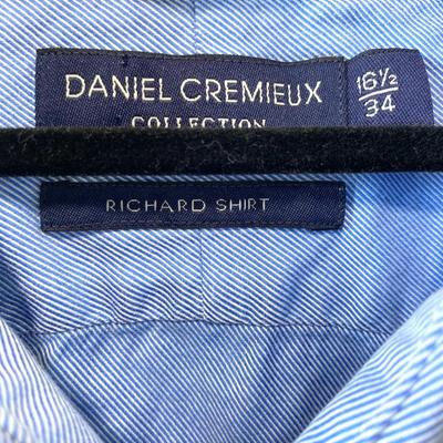 Sale Photo Thumbnail #810: Daniel Cremieux Collection - Richard Shirt. Light blue long sleeve button up. 100% cotton 16-1/2 34