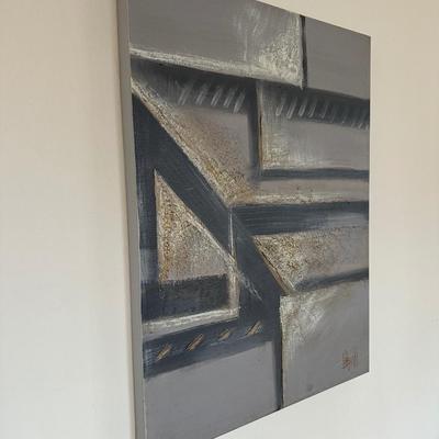 SIGNED Lee Reynolds Original Textured Abstract Painting
