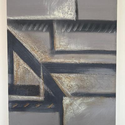 SIGNED Lee Reynolds Original Textured Abstract Painting