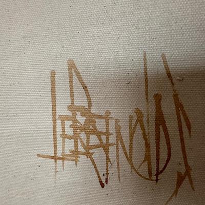 SIGNED Lee Reynolds Original Textured Abstract Painting