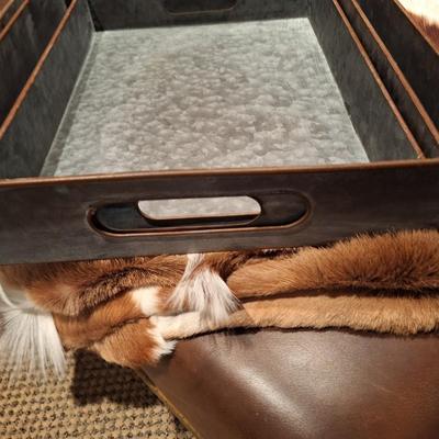 3 Shagreen Serving Trays
