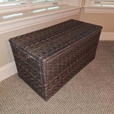 2 Wicker Storage Benches