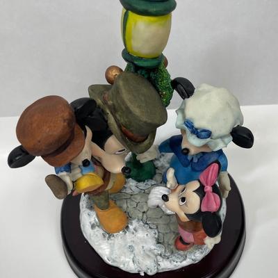 DISNEY Mickey Christmas Carol Statue, Figurine Music Box