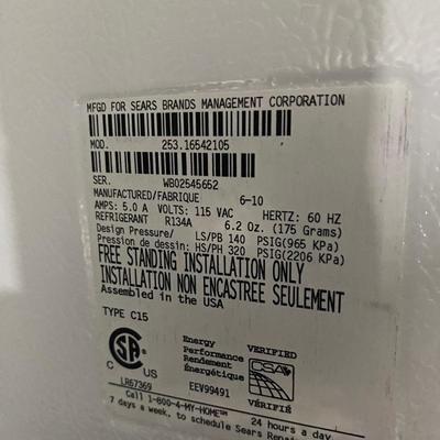 Kenmore Freezer