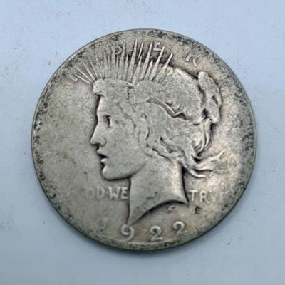1922 “P” Peace Silver Dollar