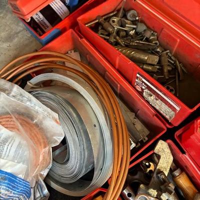 Fasteners and More in Small Red Boxes