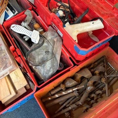 Fasteners and More in Small Red Boxes