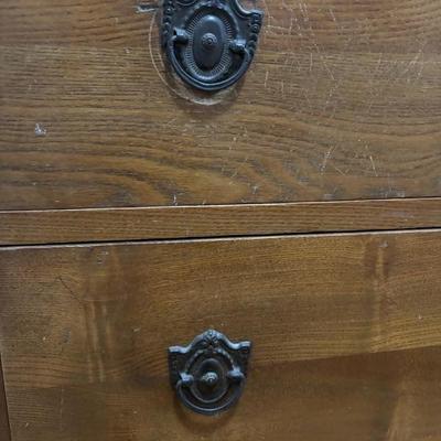 Vintage Mission Style Dresser with Mirror