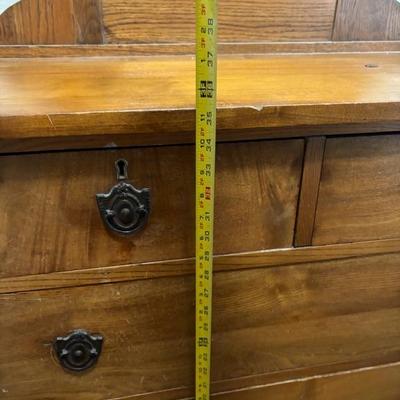 Vintage Mission Style Dresser with Mirror