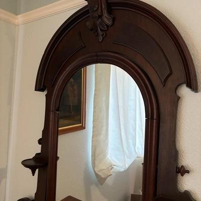 Antique Ornate Dresser with Mirror