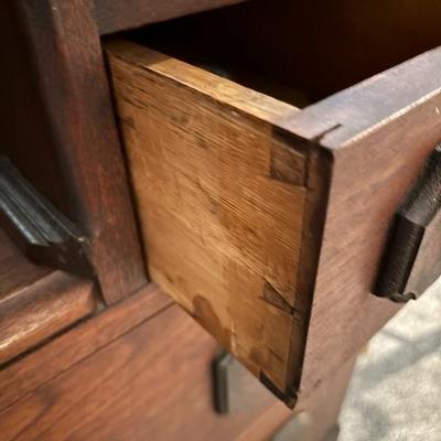 Antique Ornate Dresser with Mirror