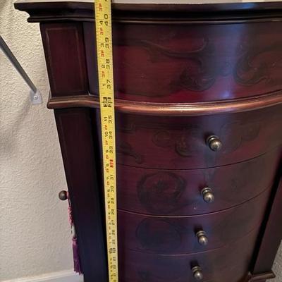 Large Floor Standing Jewelry Chest