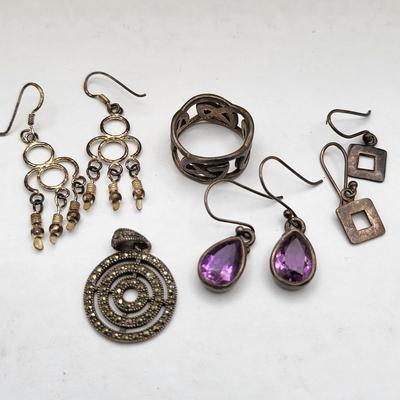 Vintage Jewelry Box & All The Fashion Jewelry Inside