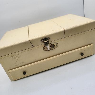 Vintage Jewelry Box & All The Fashion Jewelry Inside