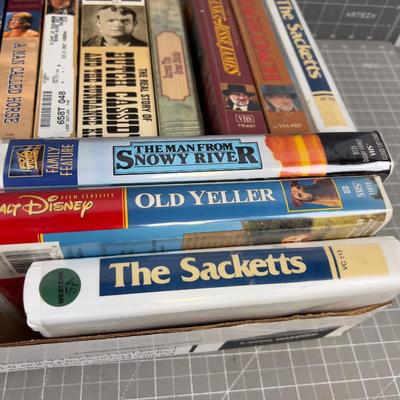 Collection of Vintage Western VHS Tapes
