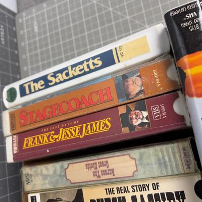 Collection of Vintage Western VHS Tapes