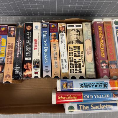 Collection of Vintage Western VHS Tapes