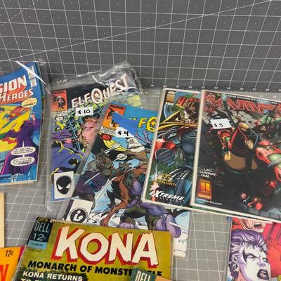 Pile of Vintage Comics