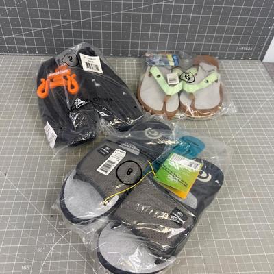 3 Pairs of Sandals 