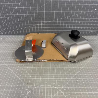 Black Stone BURGER Press & Cover , NEW 