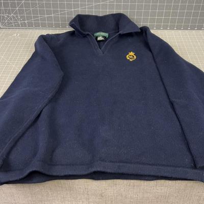 Lauren Jeans / Ralph Lauren BLUE Size Medium Sweater