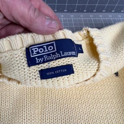 Ralph Laurens BUTTER YELLOW Sweater Men's Large