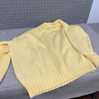 Ralph Laurens BUTTER YELLOW Sweater Men's Large