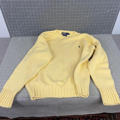Ralph Laurens BUTTER YELLOW Sweater Men's Large