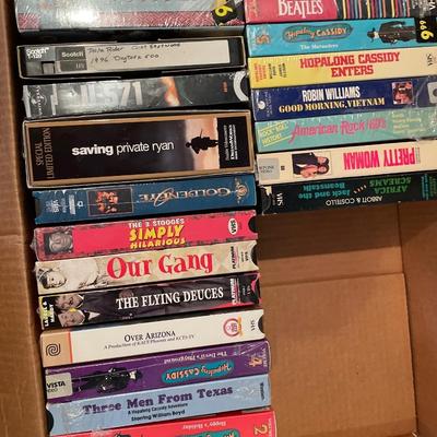 GE VHS with tapes