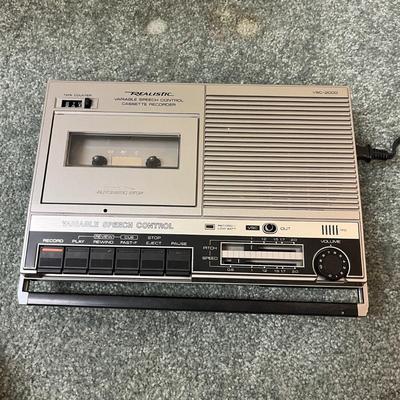 Realistic Cassette Recorder & Sony AM/FM Cassette Player (BS-MG)