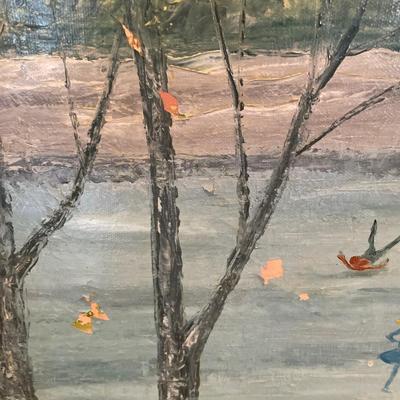 B. Howland Skating painting