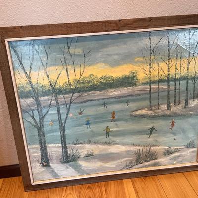 B. Howland Skating painting