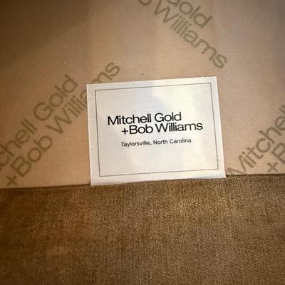 Gorgeous like new Mitchell Gold and Bob Williams sofa with matching ottoman