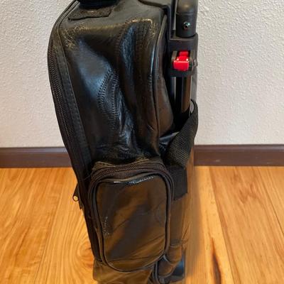 Small leather suitcase