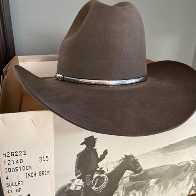 Never worn Stetson Comstock cowboy hat