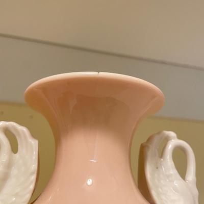 Updated: Pair of Lenox Swan Handled Vases (BS-MG)