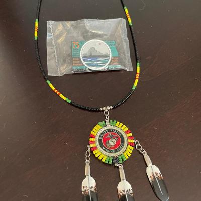 Native necklace and pin